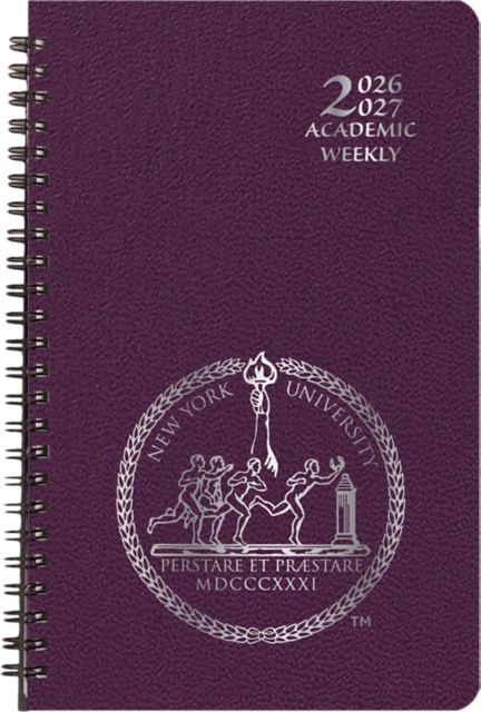 New York University 5.5 x 8.5 Leatherette  Academic Year Planner