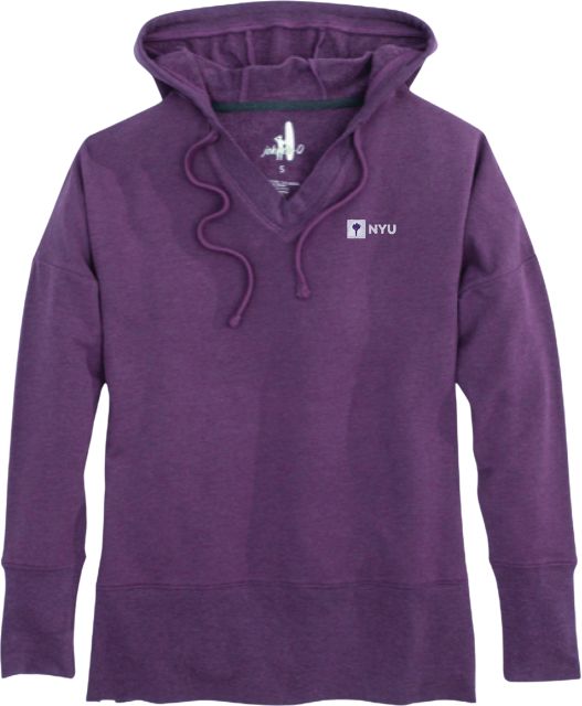 New York University V-Neck Hood: New York University