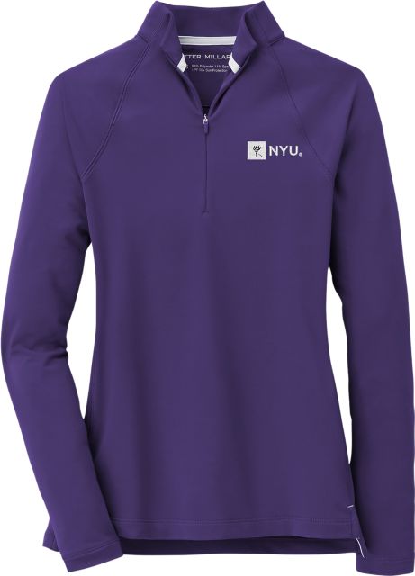 New York University Women's Raglan Sleeve Perth 1/4 Zip: New