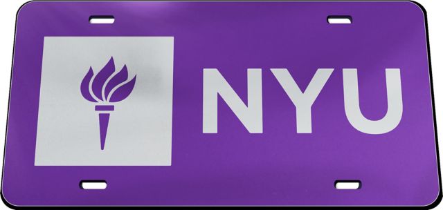 New York University License Plate