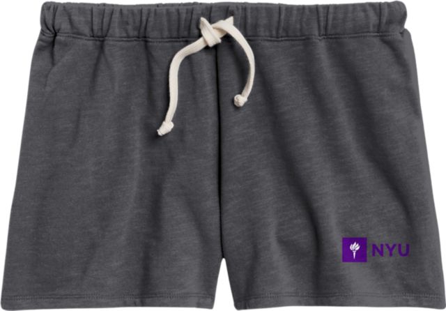 New York University Women's Weathered Terry Shorts