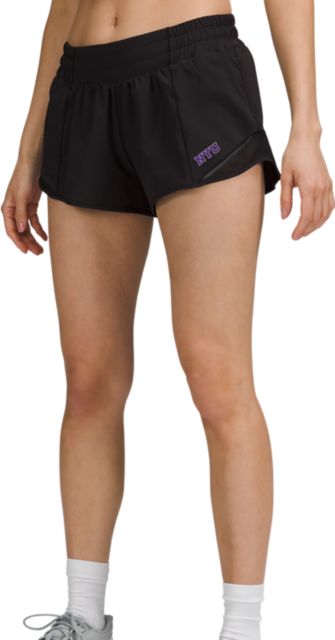 Girls Black NYC Logo Runner Shorts