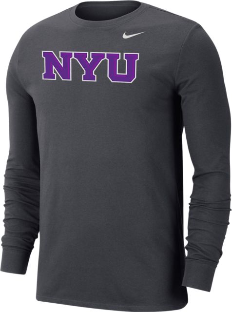 New York University Dri-Fit Cotton Long Sleeve T-Shirt: New York University