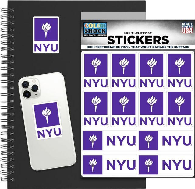 New York University Sticker Sheet