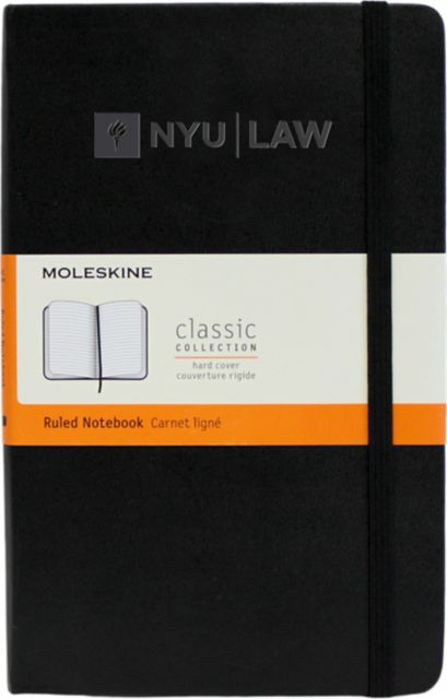New York University Law 13x21 Moleskin Classic Collection Ruled Notebook