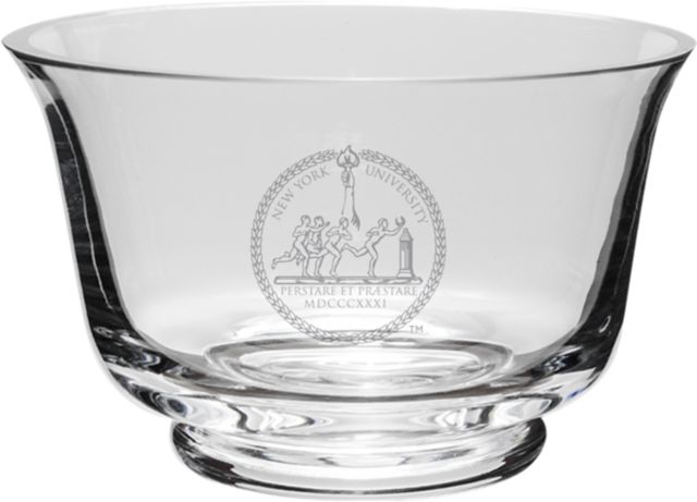 New York University Crystal Revere Bowl