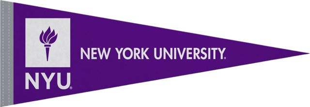 New York University 5''X15'' Full Color Pennant