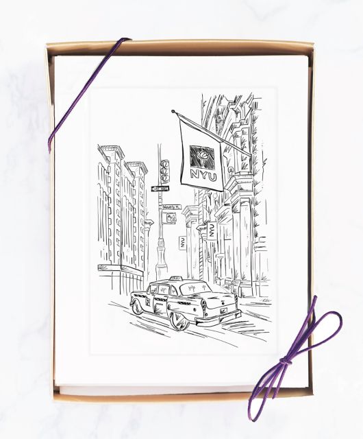 New York University 4.25'' x 5.5'' Notecard