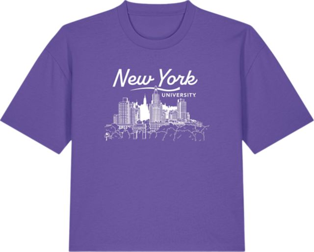 New York University Women's Oversized Short Sleeve T-Shirt