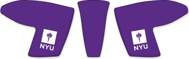 New York University Solid Putter Blade Cover