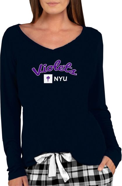 New York University Women's Marathon Long Sleeve V-Neck T-Shirt - ONLINE ONLY