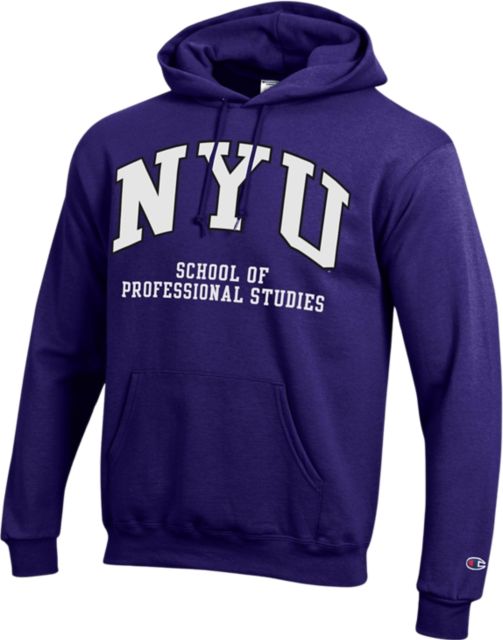 Nyu store champion hoodie