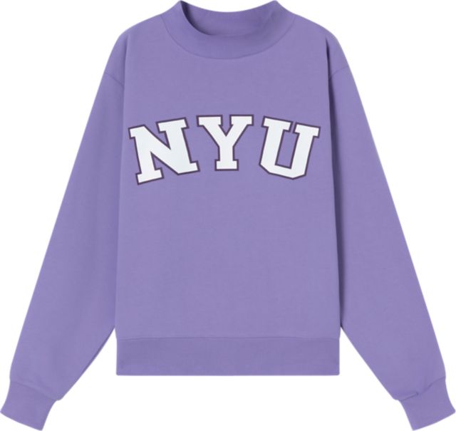 New York University Women's Mockneck Crewneck Sweatshirt