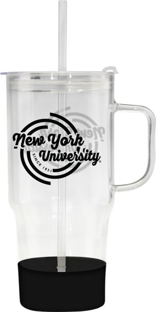 New York University 40 oz. Glass Mug