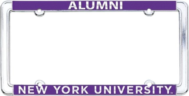 New York University Alumni License Plate Frame