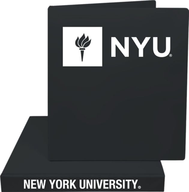 New York University 1'' Vinyl Binder