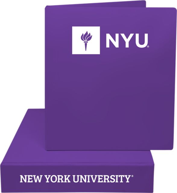 New York University 2'' Vinyl Binder