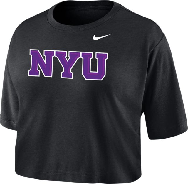 New York University Women's Dri-Fit Cropped Short Sleeve T-Shirt