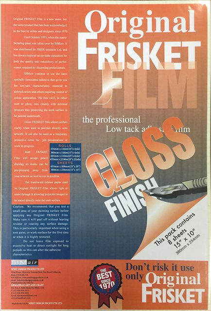 FRISK FILM MATT 15X10 8 SHEETS