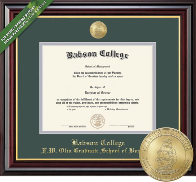 Babson College 11'' x 14'' Prestige Diploma Frame