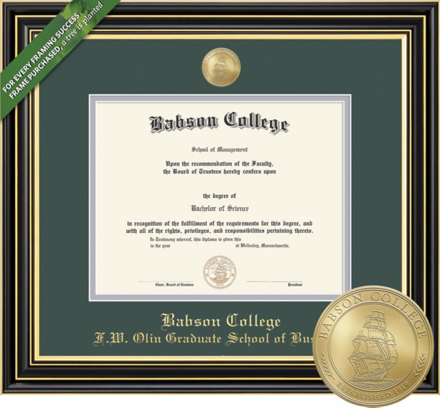 Babson College 11'' x 14'' Windsor Diploma Frame