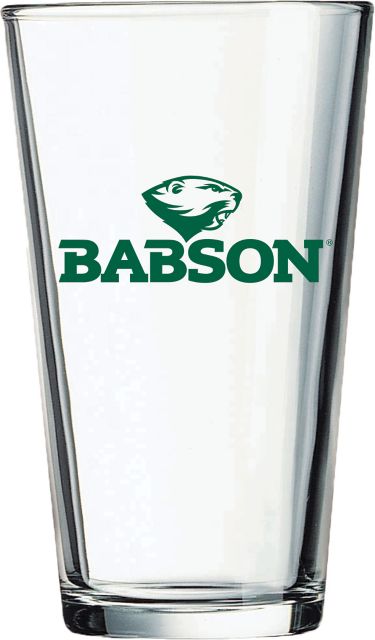 Babson College 16 oz. Glass