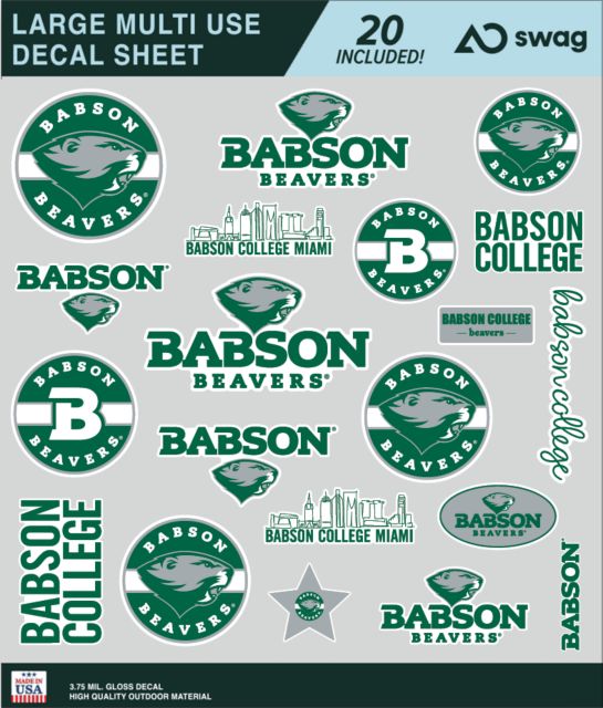 Babson College Large Sticker Sheet