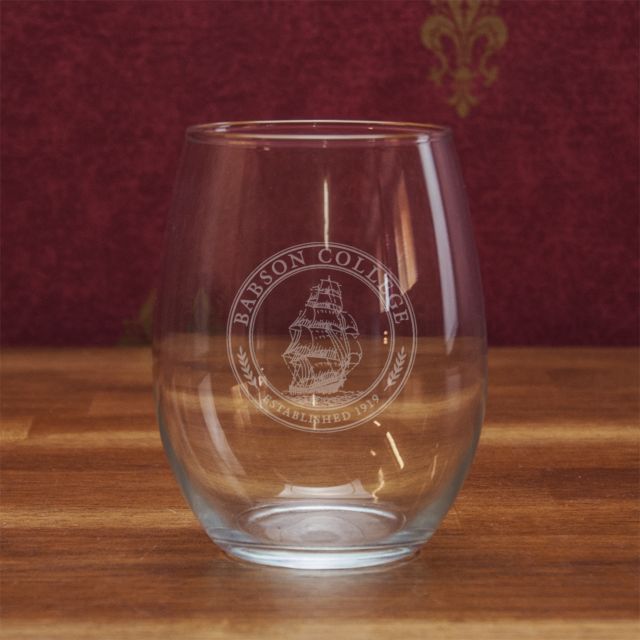 Babson College 21 oz. Stemless Wine Glass