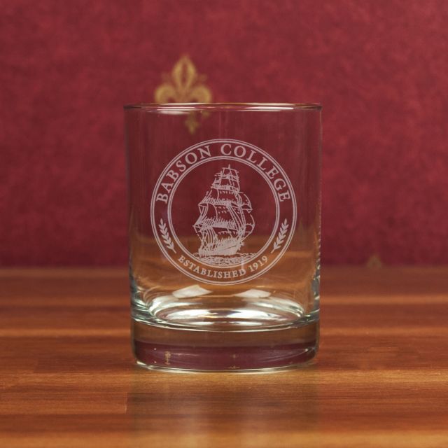 Babson College 14 oz. Glass