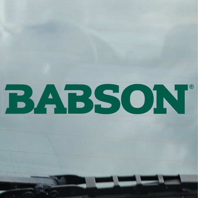 Babson College Cling Decal