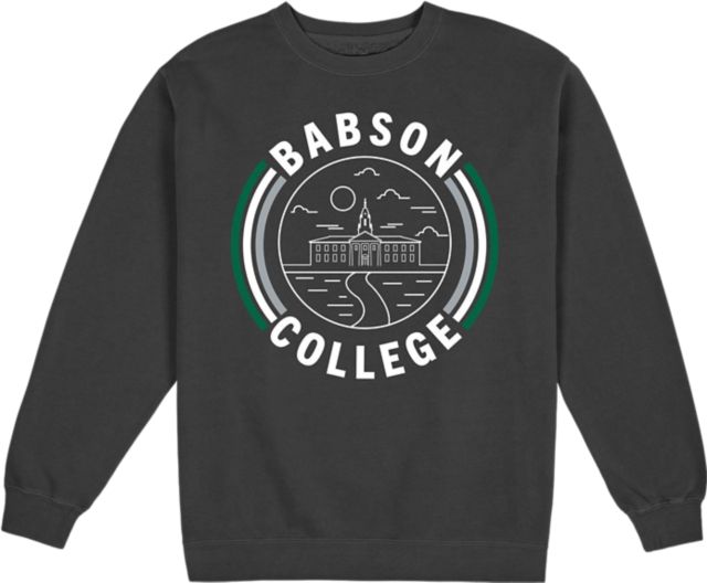 Babson College Pigment Dyed Fleece Crewenck - ONLINE ONLY