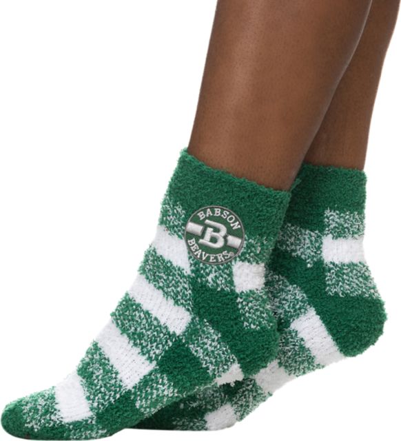 Babson College Buffalo Check Socks