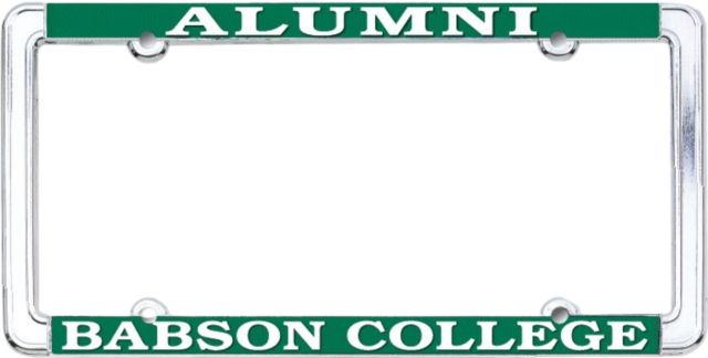 Babson College Alumni Thin Rim License Plate Frame