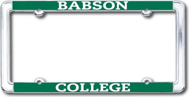 Babson College Thin Rim License Plate Frame