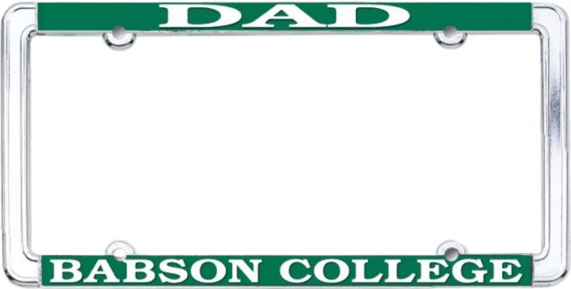 Babson College Dad License Plate Frame