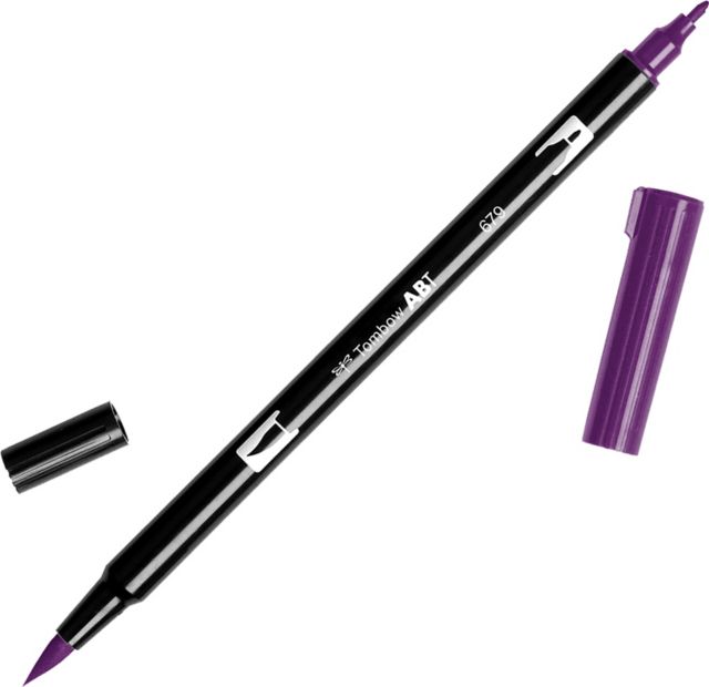 ABT DUAL BRUSH 679 DARK PLUM