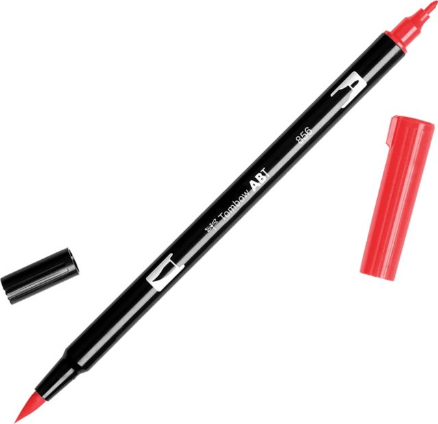 ABT DUAL BRUSH 856 CHIN RED