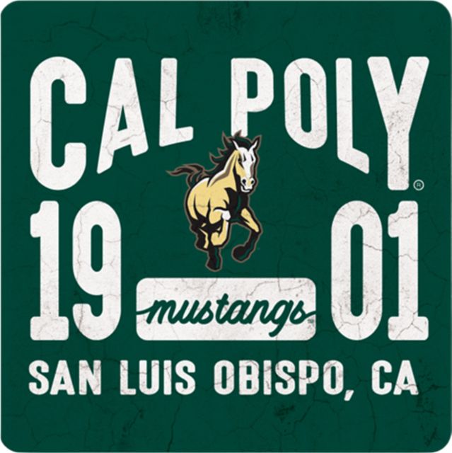Cal Poly Mustangs 4"x 4" Coaster