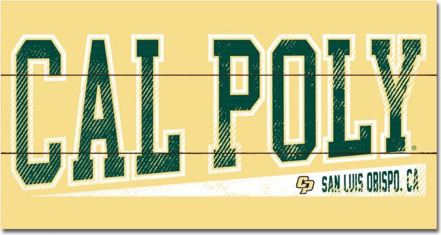 Cal Poly 11x20 Wood Plank Sign - ONLINE ONLY