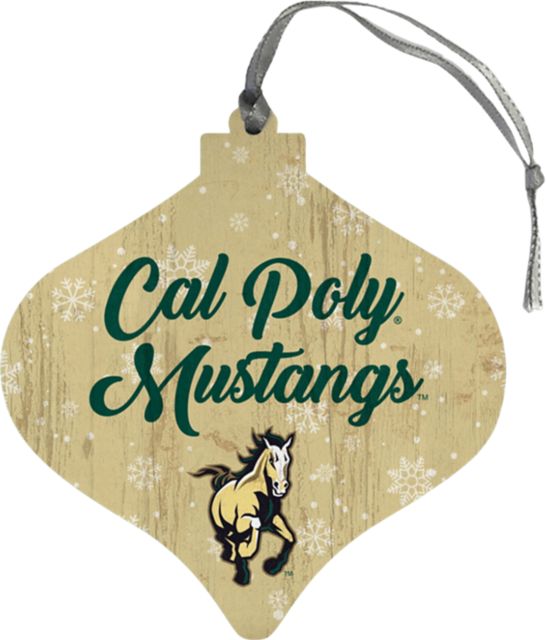 Cal Poly Snow Bulb Ornament