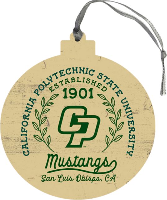 Cal Poly Round Ornament
