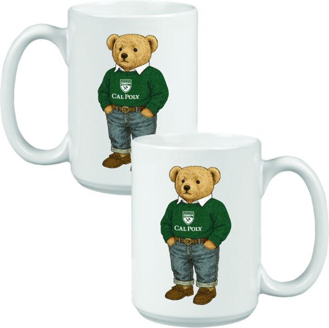 Cal Poly 15 oz. Teddy Bear Mug