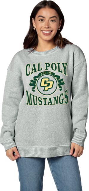 Cal Poly Mustangs Women's Warmup Crewneck Sweatshirt