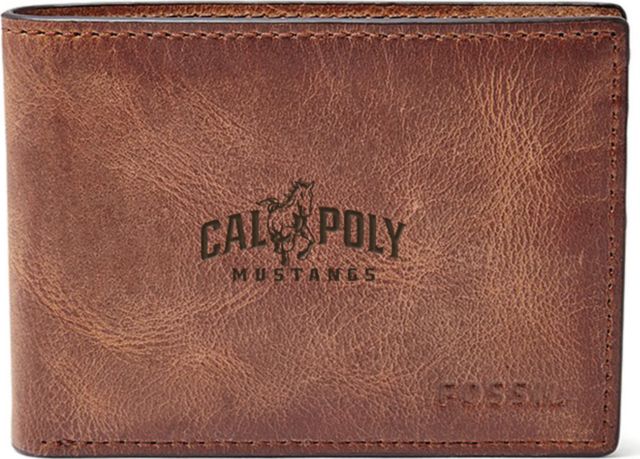 Fossil Leather Derrick Front Pocket Bifold - Brown - ONLINE ONLY