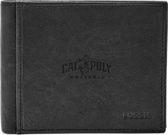 Fossil Leather Ingram RFID Bifold With Flip ID  - ONLINE ONLY