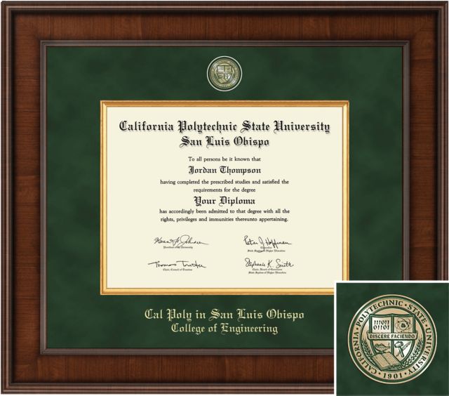 Cal PolyCollege of Engineering 8.5x11 Diploma Frame