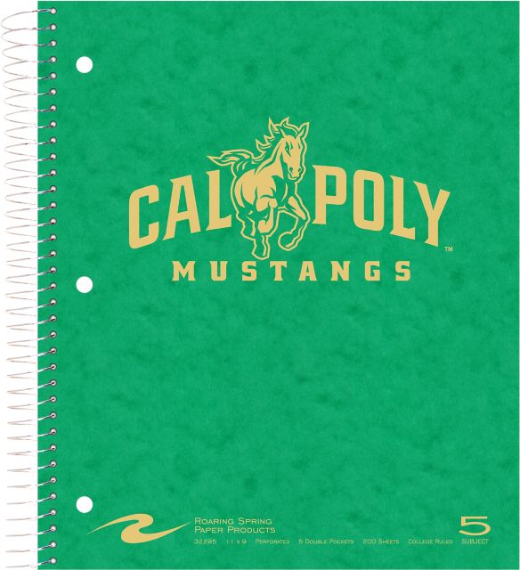 Cal Poly 5 Subject Notebook 200-Sheet