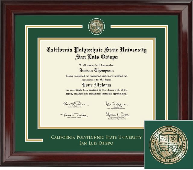 Cal Poly 8.5'' x 11'' Diploma Frame