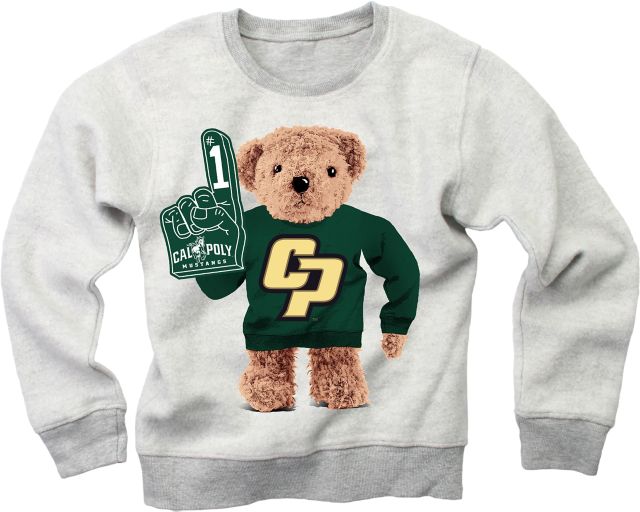 Cal Poly Toddler Boy's Teddy Crewneck
