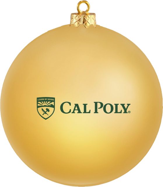 Cal Poly Shatterproof Round Ornament